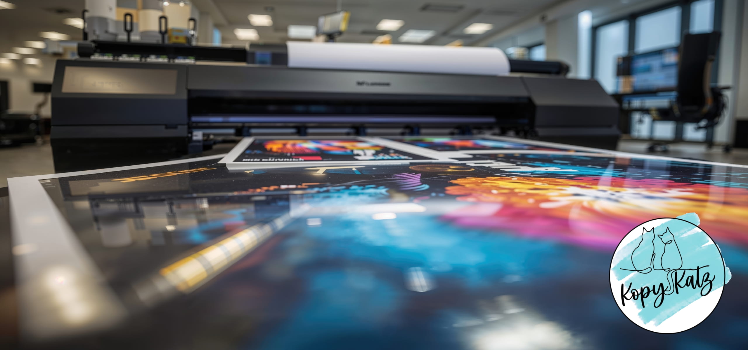 Employee working at a copy machine.